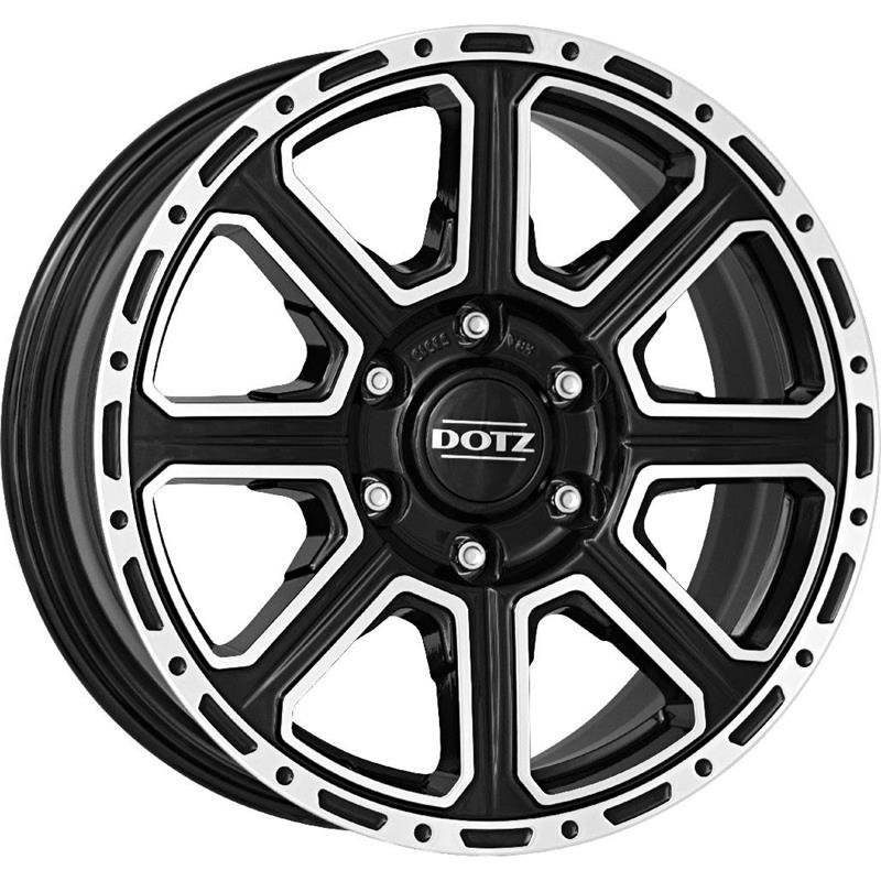 Dotz Kalahari dark 2021 Black/polished 8x17/6x139.7 D106 ET20  