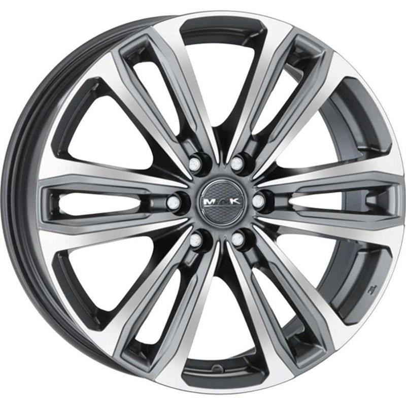 MAK Safari6 2018 Gun Met-Mirror Face 7.5x17/6x114.3 D66.1 ET30  