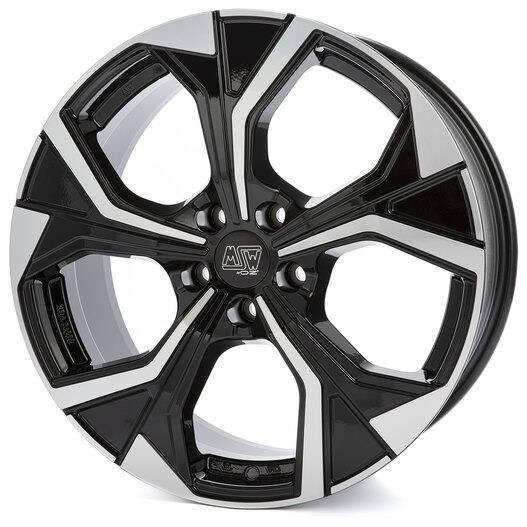 MSW 43 2022 Gloss Black Full Polished 8x19/5x112 D73 ET40  