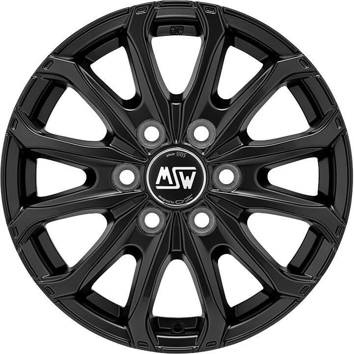 MSW 48 Van 6 Holes 2022 Matt Black 6.5x16/6x130 D84.1 ET62  