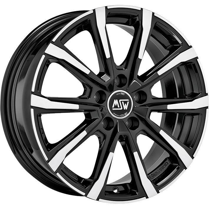 MSW 79 2021 Gloss Black Full Polished 6.5x16/5x114.3 D66.1 ET32  