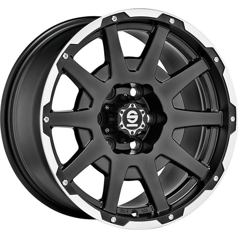 Sparco Dakar 2021 Matt Black Lip Polished+Rivets 8.5x17/6x139.7 D106 ET25  